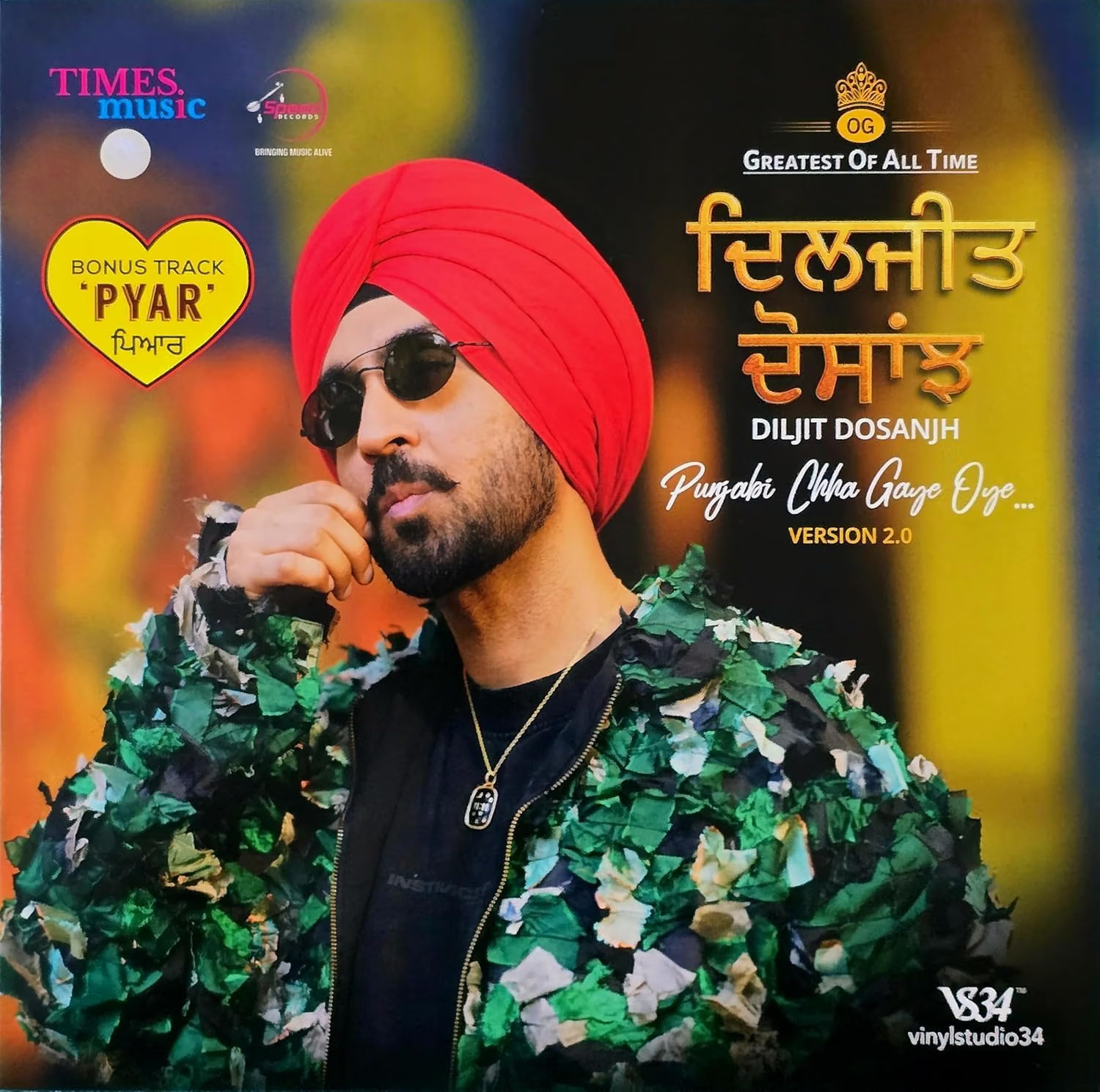 GREATEST OF ALL TIME DILJIT DOSANJH : PUNJABI CHHA GAYE OYE - VINYL RECORD